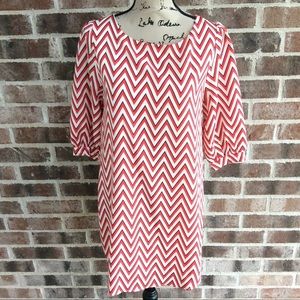 Everly Chevron Shift Dress